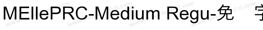 MEllePRC-Medium Regu字体转换